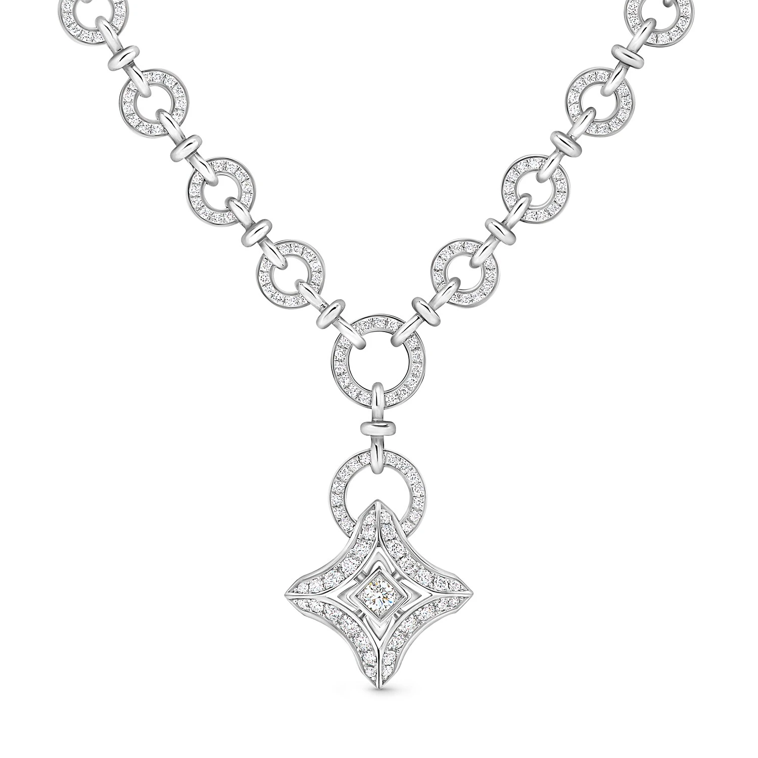 商品Louis Vuitton|【预售】 LV路易威登 25秋冬 女士 吊坠 Ever Blossom 18K 金钻石项链 Q93953 ,价格¥632867,第1张图片
