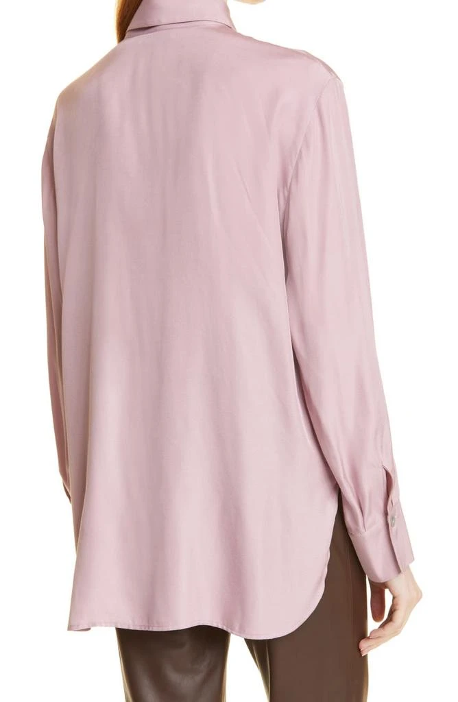 商品Vince|Relaxed Long Sleeve Silk Blend Button-Up Blouse,价格¥1390,第2张图片详细描述