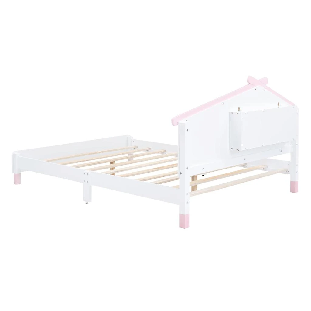 Streamdale Platform Bed with House-shaped Headboard & Night Lights 商品