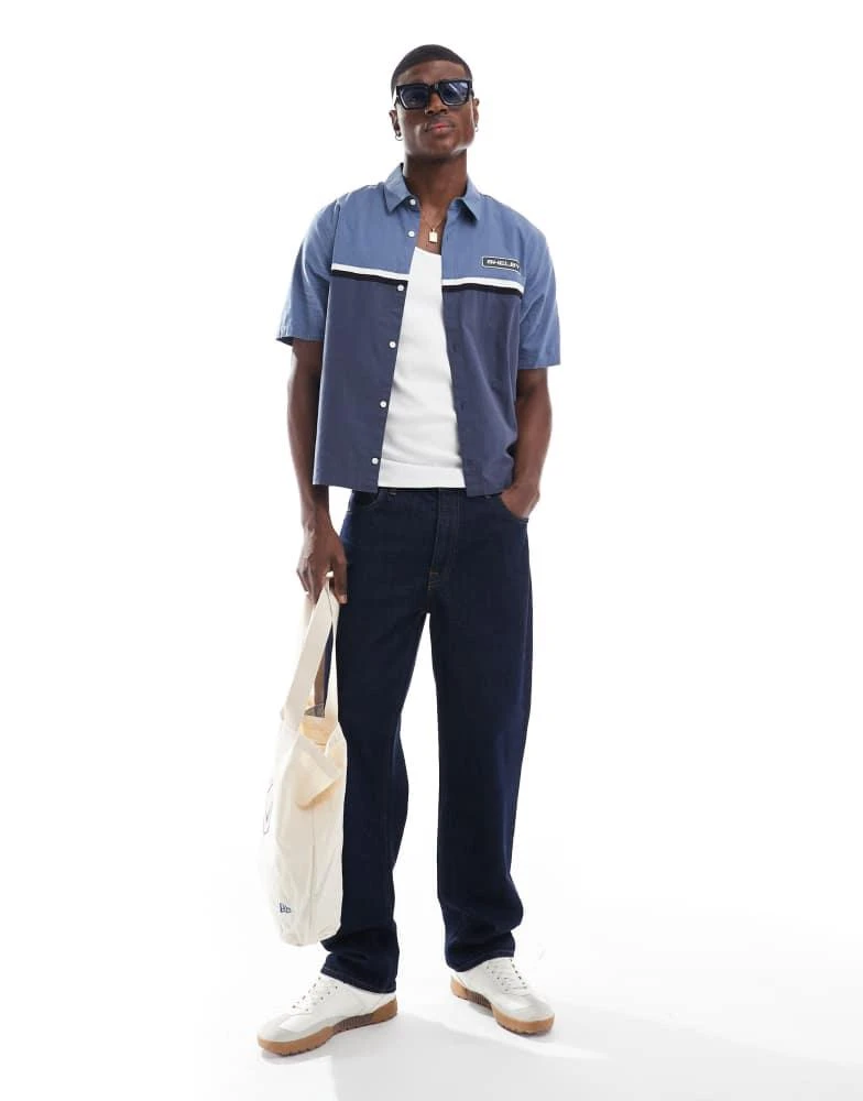 商品HOLLISTER|Hollister americana auto workwear motif back shirt in navy,价格¥315,第4张图片详细描述