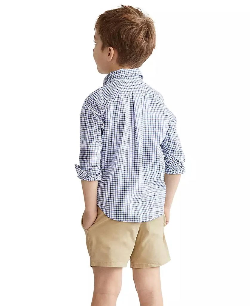 商品Ralph Lauren|Toddler and Little Boys Plaid Cotton Shirt,价格¥418,第2张图片详细描述