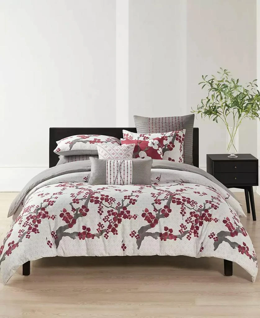 商品Natori|Cherry Blossom 3-Pc. Duvet Cover Set,价格¥410,第1张图片详细描述