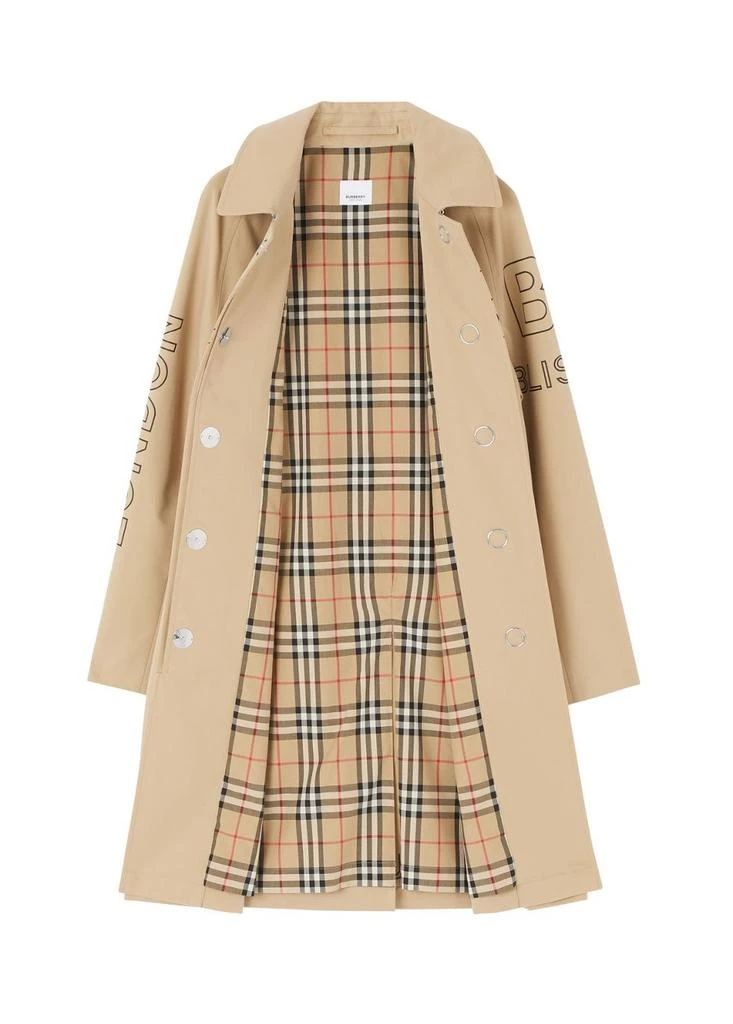 商品Burberry|Horseferry print cotton gabardine car coat,价格¥19140,第3张图片详细描述