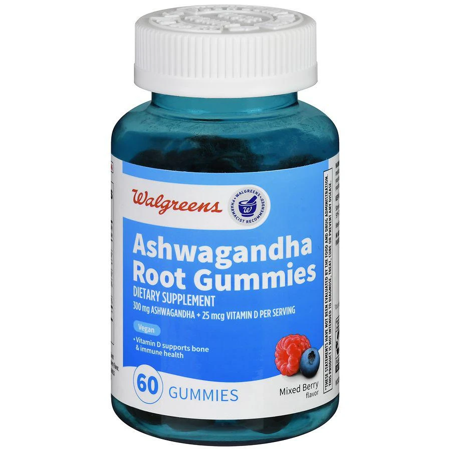 商品Walgreens|Ashwagandha Root Gummies Mixed Berry,价格¥97,第1张图片