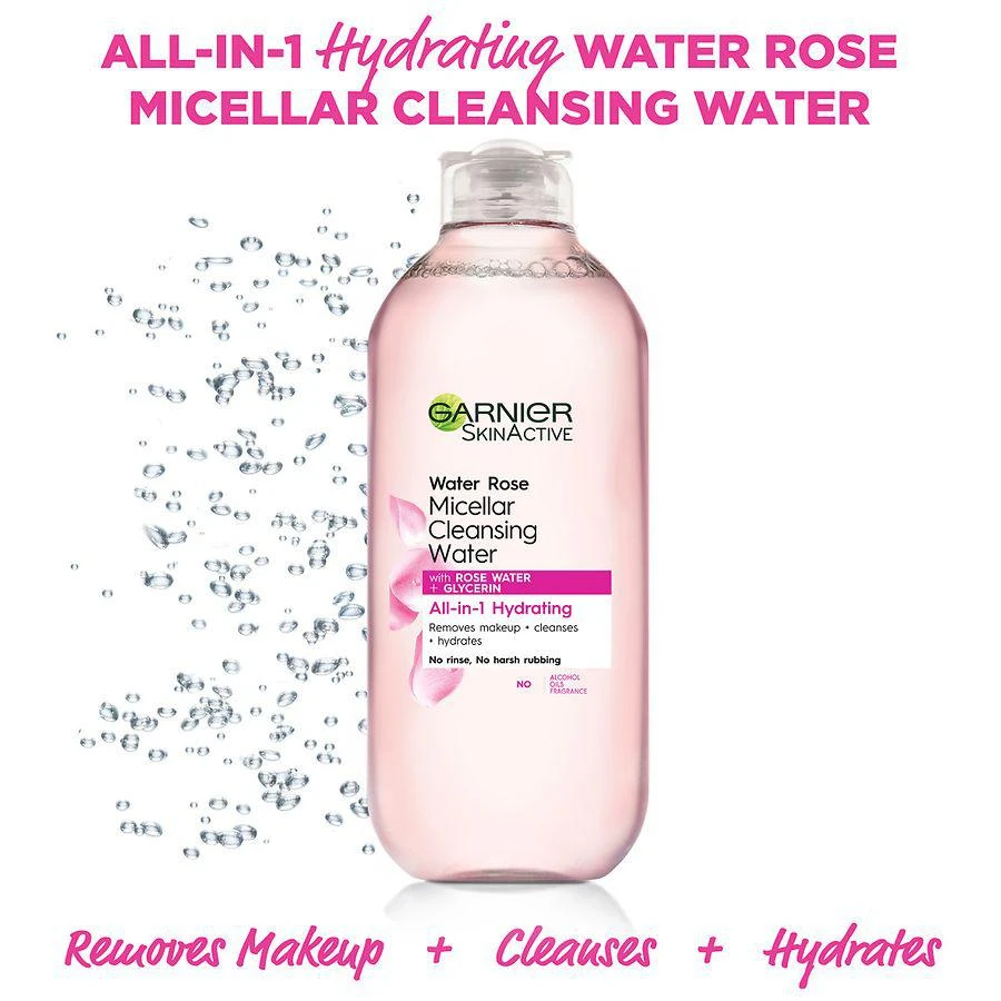 商品SkinActive|Micellar Cleansing Water & Makeup Remover with Rose Water For Normal to Dry Skin,价格¥112,第2张图片详细描述