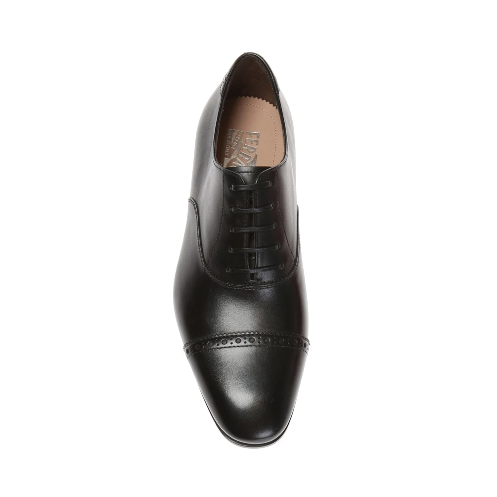 Salvatore Ferragamo 菲拉格慕 男士黑色系带鞋 02-B240-699089 商品