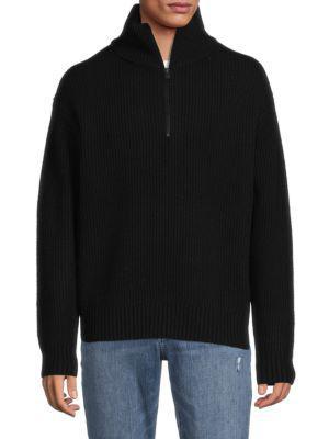 商品FRAME|​Mock Neck Half Zip Wool Sweater,价格¥1201,第1张图片
