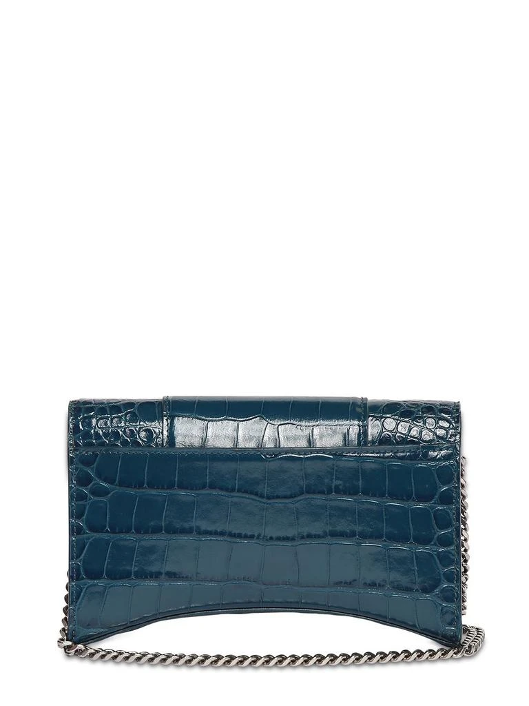 商品Balenciaga|Hourglass Embossed Leather Chain Wallet,价格¥9473,第5张图片详细描述