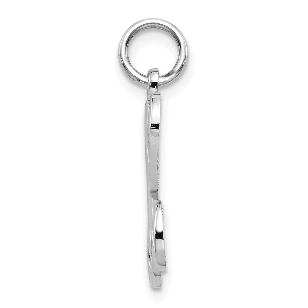 商品Diamond2Deal|10K White Gold Filigree Initial K Pendant,价格¥1341,第2张图片详细描述