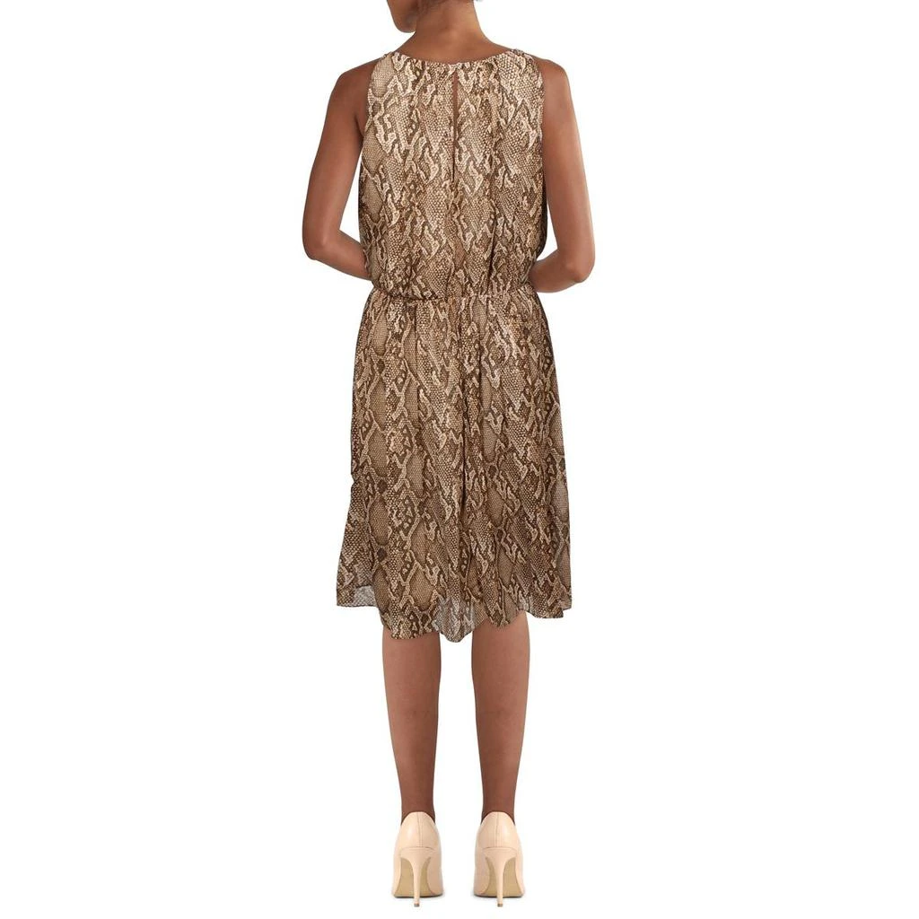 商品Ralph Lauren|Lauren Ralph Lauren Womens Animal Print Sleeveless Fit & Flare Dress,价格¥111,第2张图片详细描述