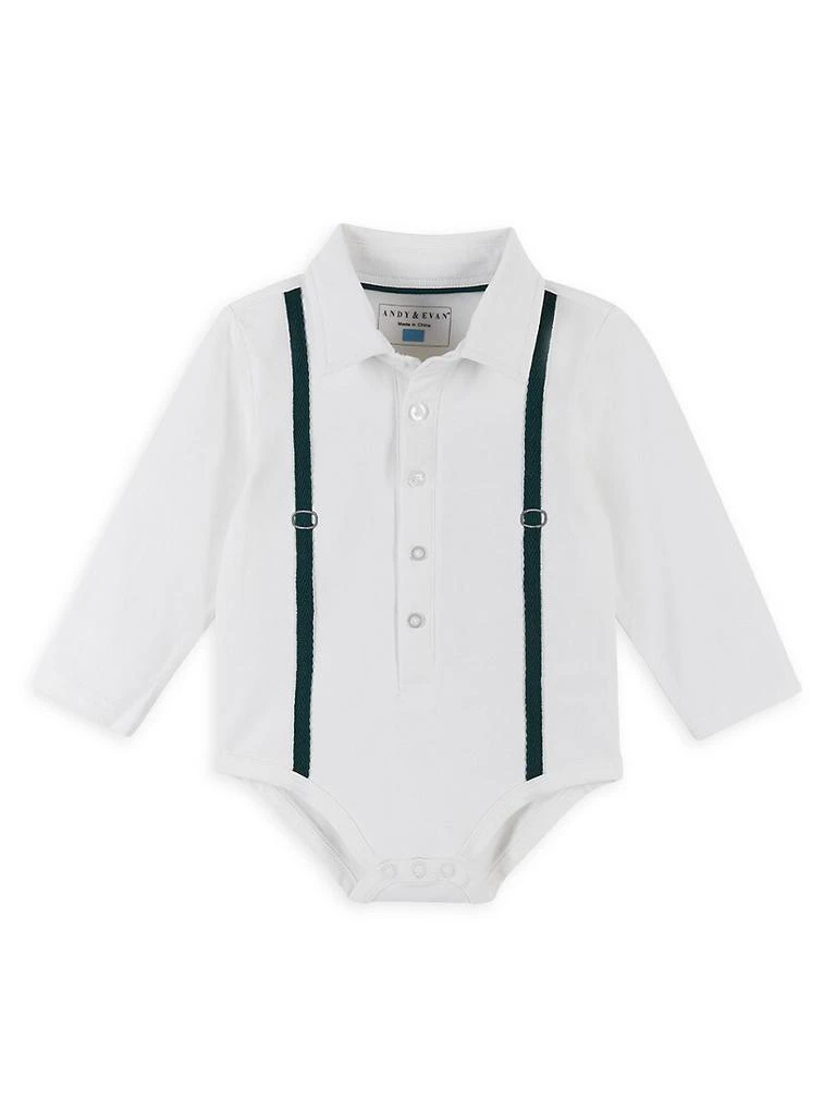 商品Andy & Evan|Baby Boy's Holiday Suspender Shirtzie & Pants Two-Piece Set,价格¥223,第3张图片详细描述