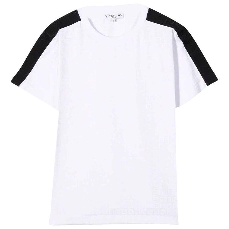 商品Givenchy|大童款 黑白肩条纹圆领T恤【香港仓极速发货】,价格¥1517,第1张图片
