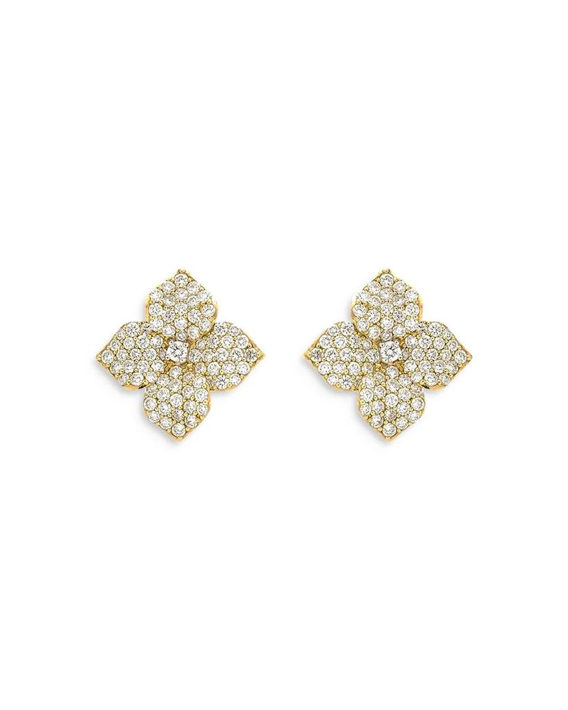 商品Piranesi|18K Yellow Gold Fiore Diamond Pavé Flower Small Stud Earrings,价格¥55510,第1张图片