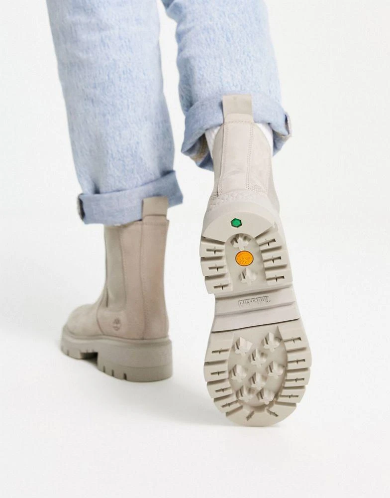 商品Timberland|Timberland Cortina Valley chelsea boots in beige,价格¥1514,第2张图片详细描述