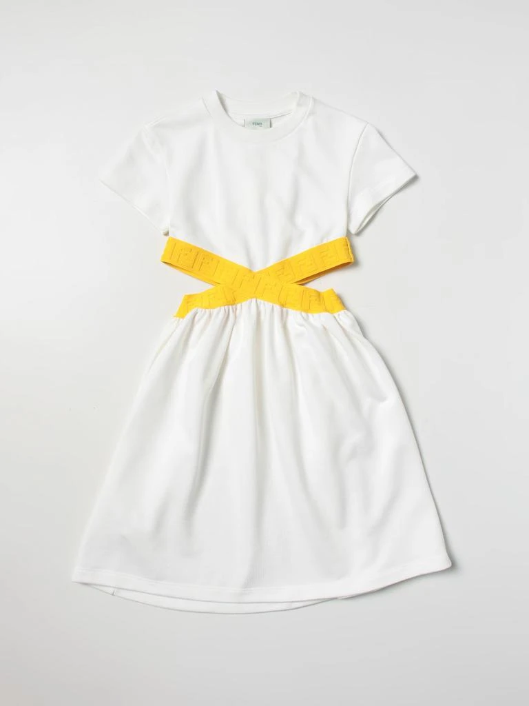 商品Fendi|Fendi Kids dress in cotton,价格¥3421,第1张图片