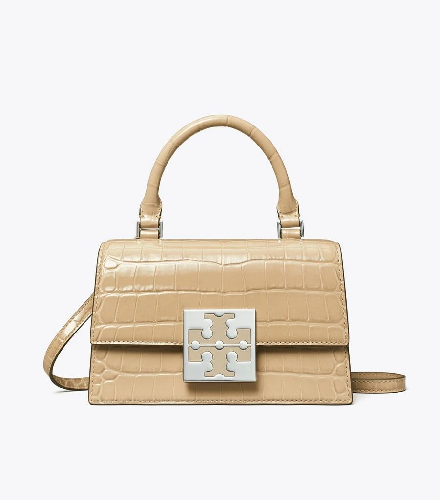 商品Tory Burch|Bon Bon Croc-Embossed Mini Bag,价格¥2068,第3张图片详细描述