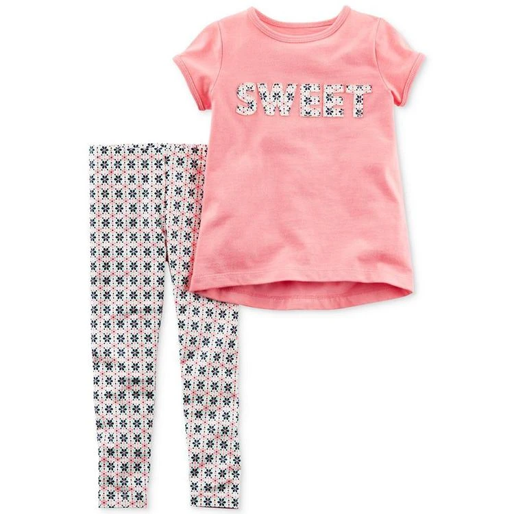 商品Carter's|2-Pc. Sweet Tunic & Leggings Set, Baby Girls (0-24 months),价格¥58,第1张图片