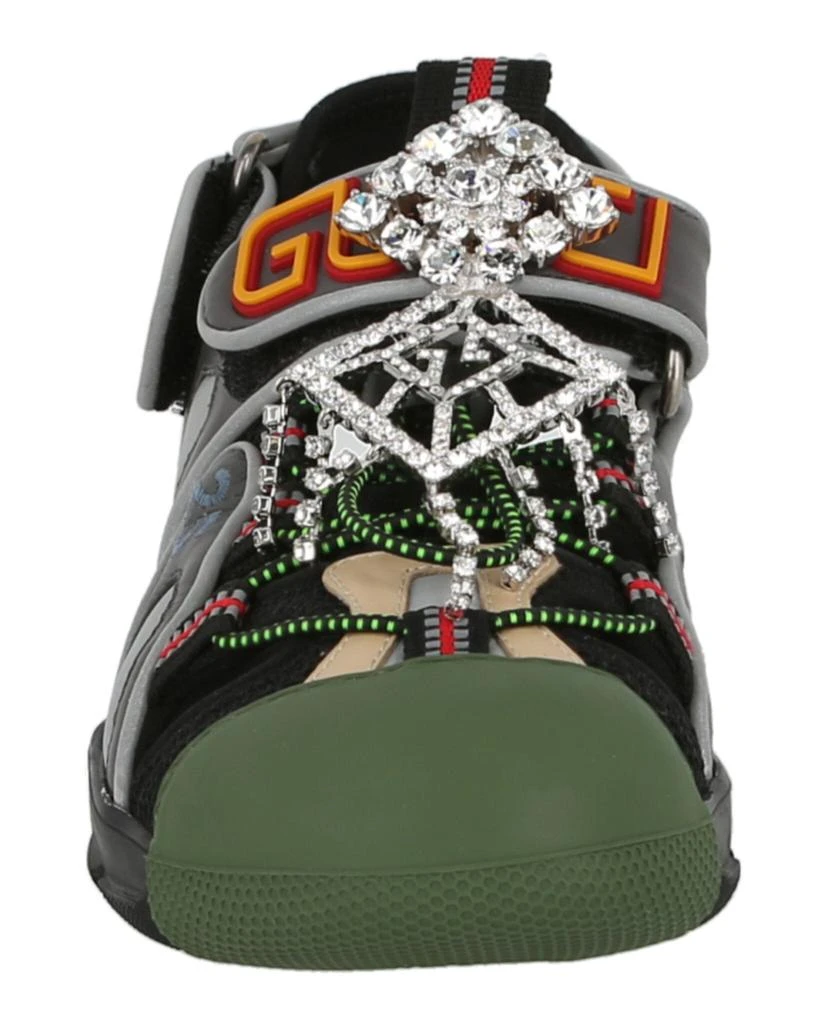 商品Gucci|Mesh Fabric Tinsel Sport Sandals,价格¥1485,第4张图片详细描述