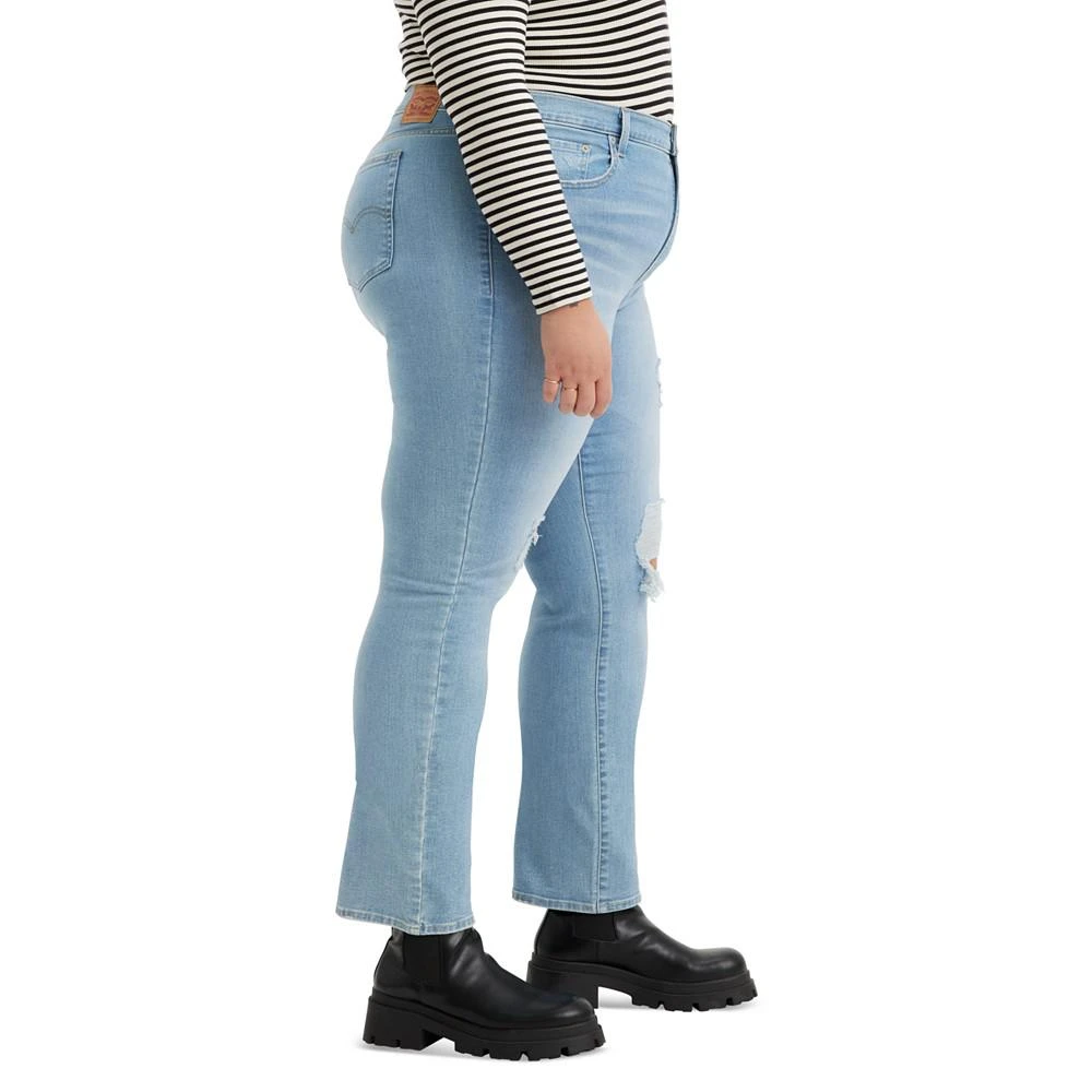 商品Levi's|Trendy Plus Size 724 High-Rise Straight-Leg Jeans,价格¥312,第3张图片详细描述