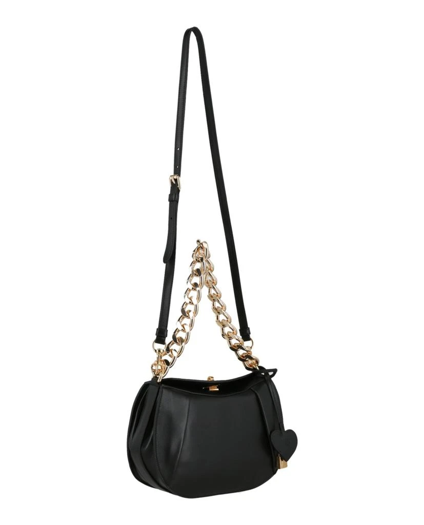 商品Moschino|Heart Lock Leather Shoulder Bag,价格¥5976,第4张图片详细描述