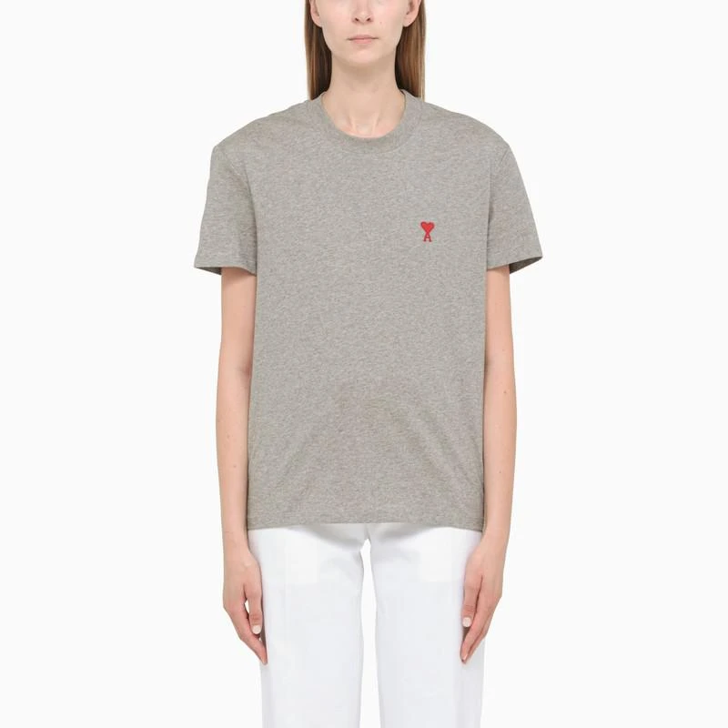 商品AMI|Grey Ami De Coeur t-shirt,价格¥786,第1张图片