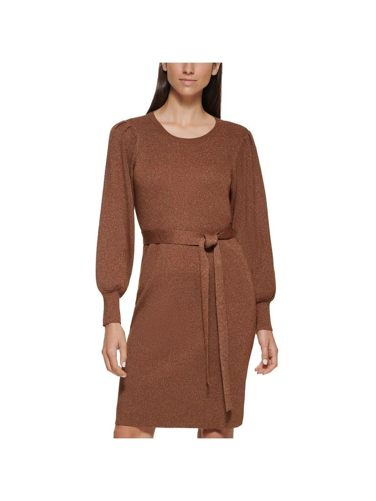 商品Calvin Klein|Womens Metallic Midi Sweaterdress,价格¥327,第1张图片