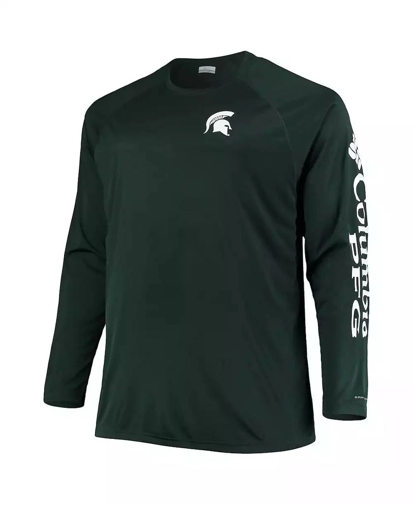 商品Columbia|Men's Green Michigan State Spartans Big and Tall Terminal Tackle Omni-Shade Long Sleeve Raglan T-shirt,价格¥252,第3张图片详细描述