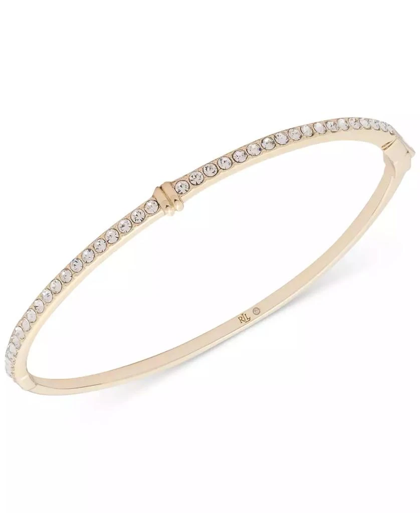 商品Ralph Lauren|Gold-Tone Pavé Thin Bangle Bracelet,价格¥363,第1张图片