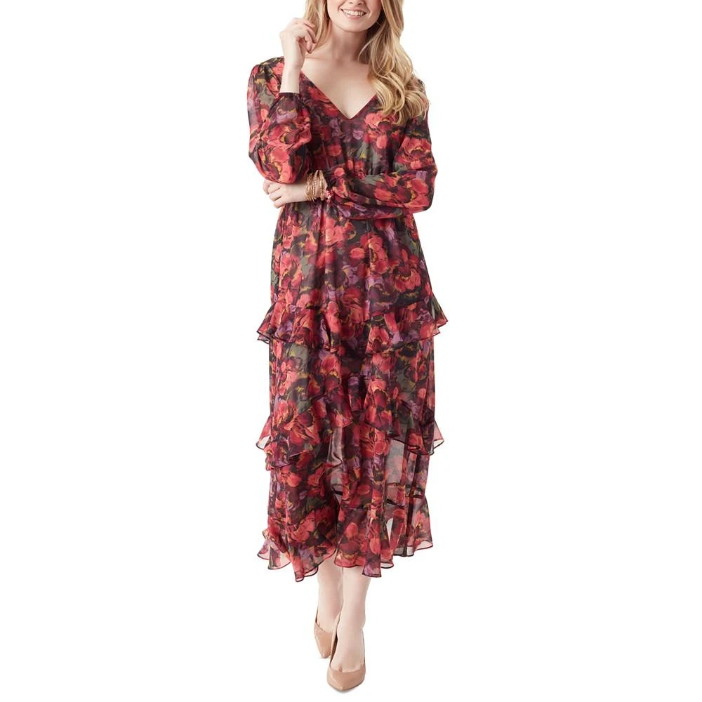 商品Jessica Simpson|Women's Tabatha Ruffled Midi Dress,价格¥298,第1张图片