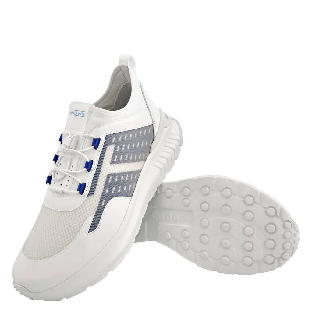 商品Tod's|Tods Men's White Mesh-Panelled Low-Top Sneakers, Brand Size 5 ( US Size 6 ),价格¥2205,第2张图片详细描述