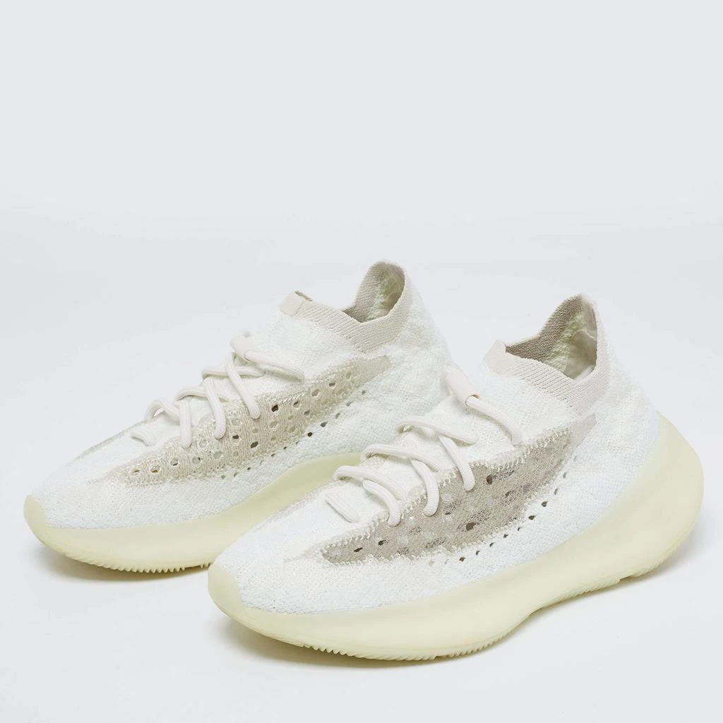 商品[二手商品] YEEZY|Yeezy x Adidas Tri-Color Knit Fabric Boost 380 Calcite Glow Sneakers Size 39 1/3,价格¥2328,第2张图片详细描述
