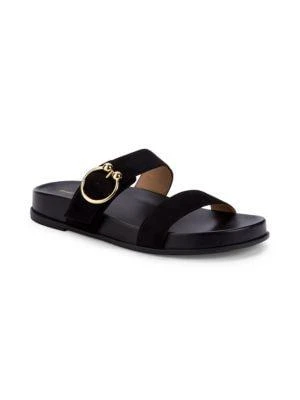 商品Stuart Weitzman|Joni Suede Flatform Sandals,价格¥1062,第2张图片详细描述