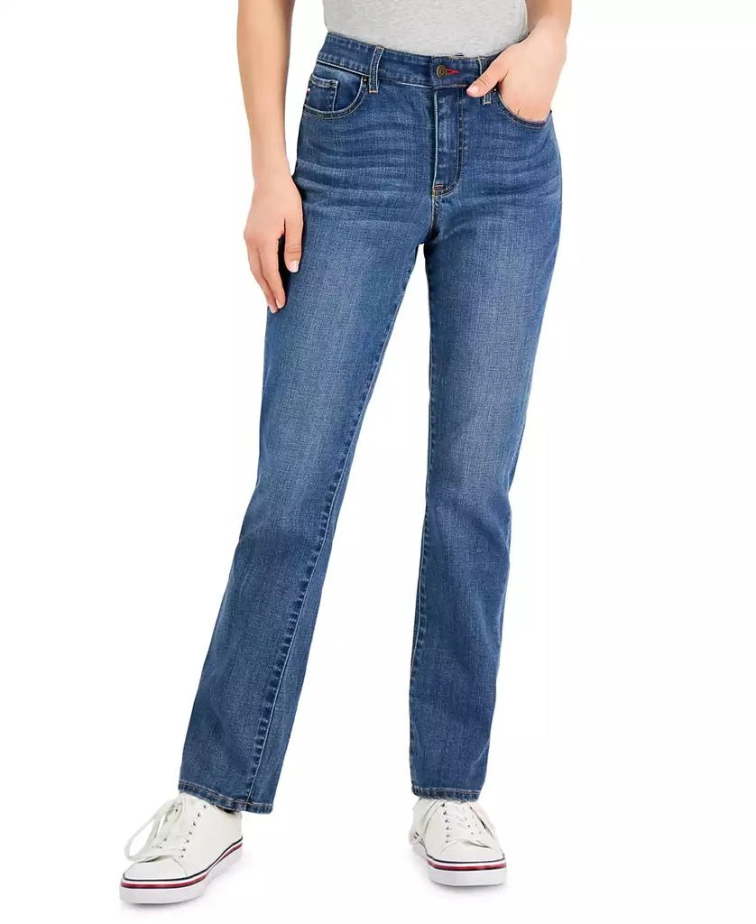 商品Tommy Hilfiger|Women's Tribeca TH Flex Straight-Leg Jeans,价格¥304,第1张图片