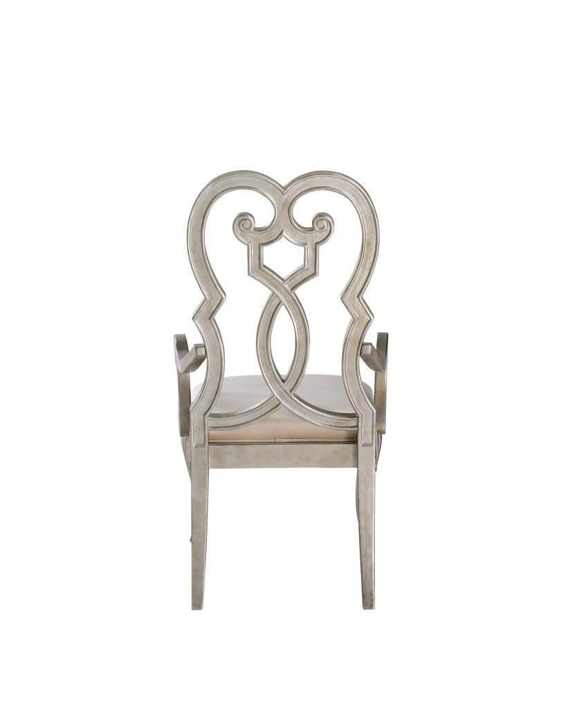 商品Streamdale Furniture|Streamdale Esteban Armchair (Set of 2) In Ivory Velvet & Antique Champagne,价格¥4752,第4张图片详细描述