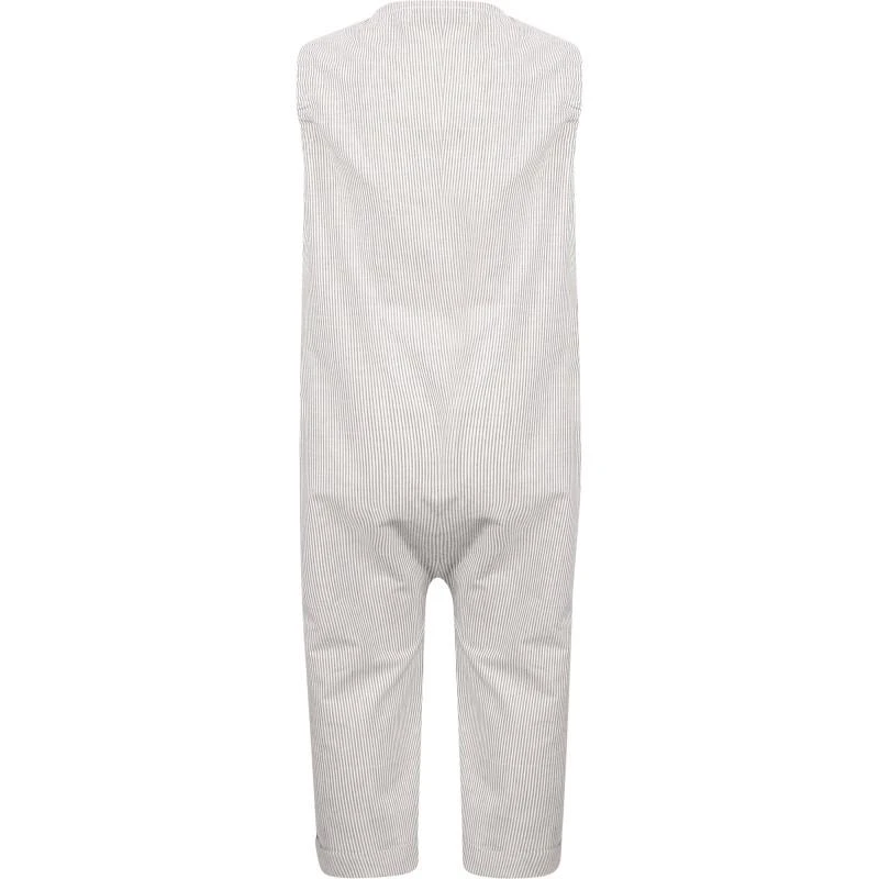 商品Tiny Bunny|Striped button up romper in grey and white,价格¥592,第2张图片详细描述