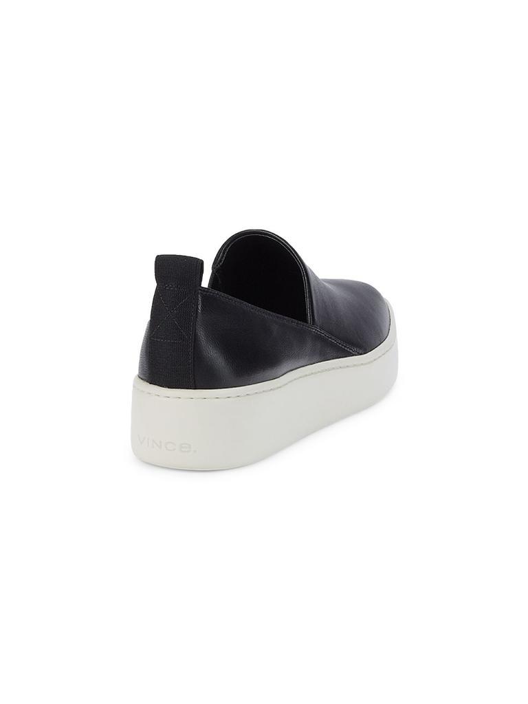 商品Vince|Saxon-B Leather Slip-On Sneakers,价格¥1103,第5张图片详细描述