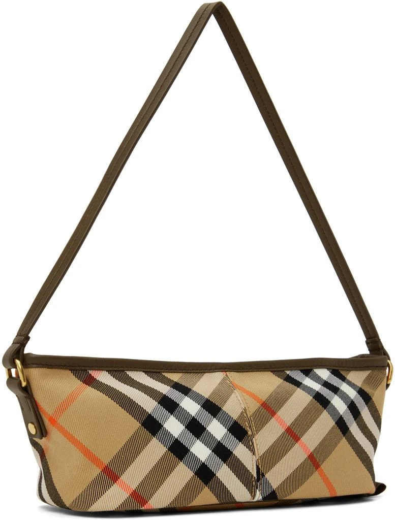 商品Burberry|驼色迷你格纹单肩包,价格¥7748,第2张图片详细描述