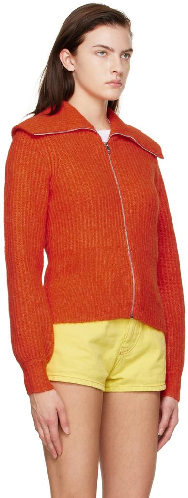Orange Alpaca & Merino Wool Jacket商品第2张图片规格展示
