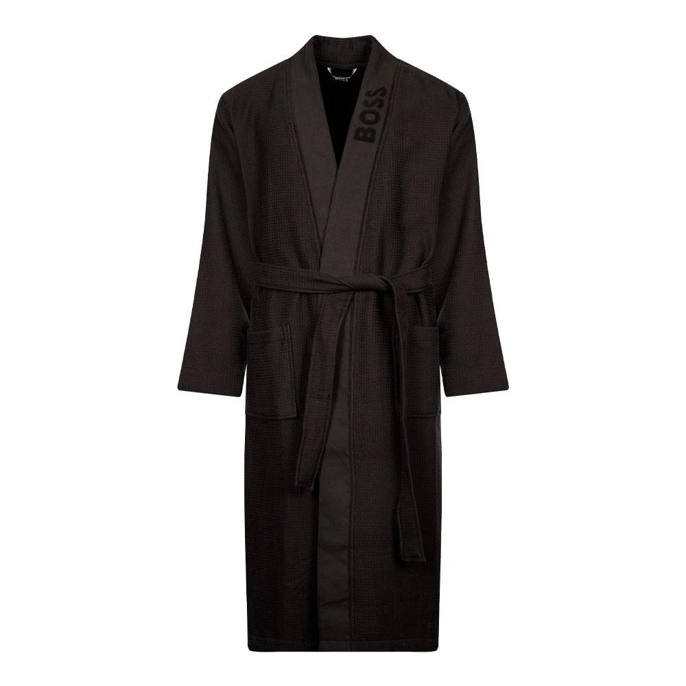 商品Hugo Boss|BOSS Waffle Kimono - Black,价格¥691,第1张图片