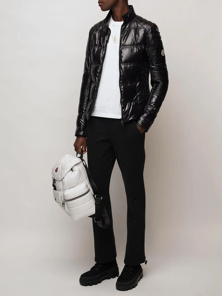 商品Moncler|Sangatte Biker Nylon Down Jacket,价格¥8624,第1张图片详细描述