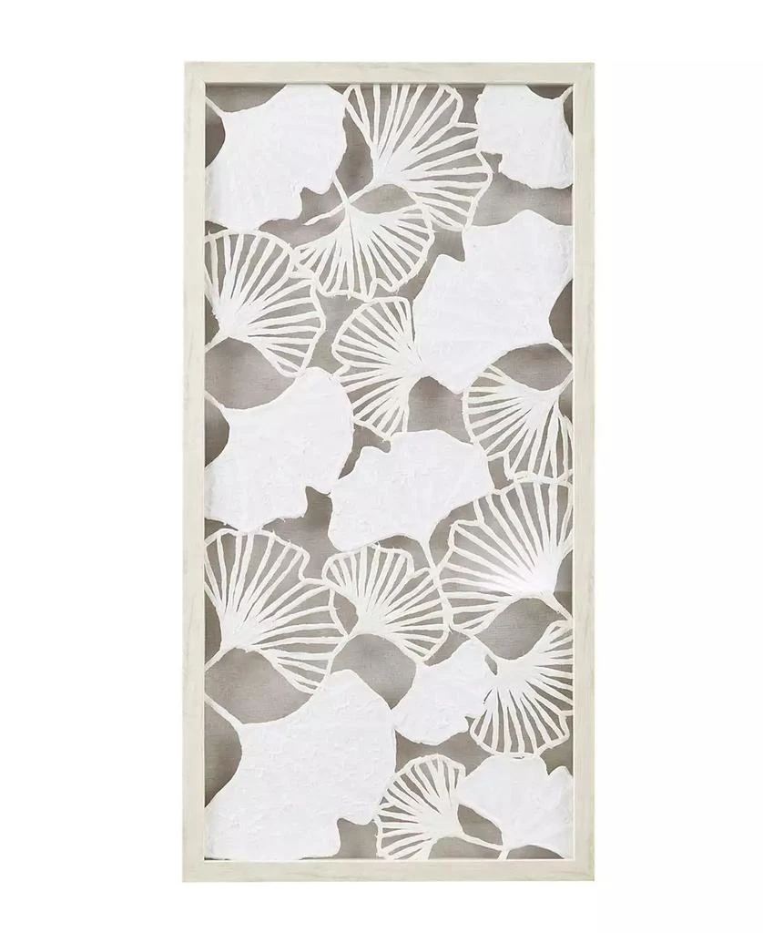 商品Martha Stewart|Lillian Framed Rice Paper Shadow Box Gingko Leaf Wall Decor Art,价格¥485,第1张图片