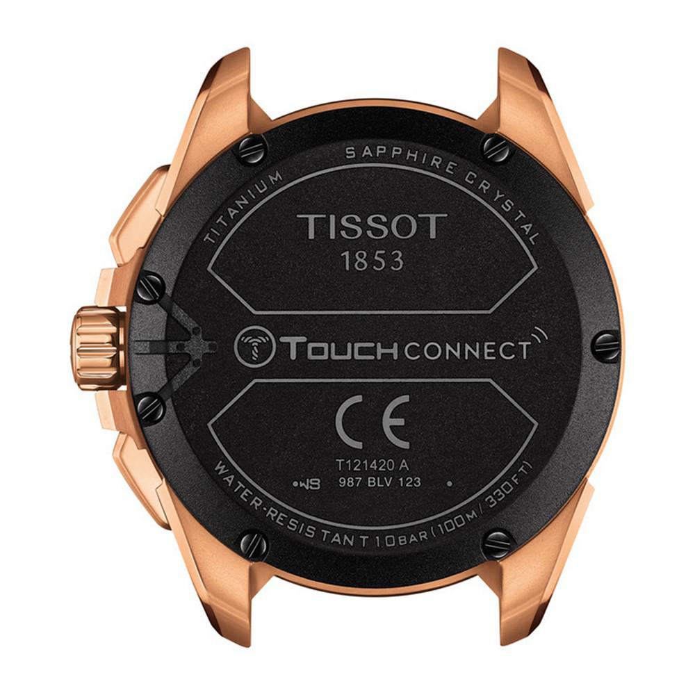 Men's Swiss T-Touch Connect Solar Black Rubber Strap Smart Watch 48mm商品第3张图片规格展示
