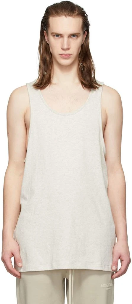 商品Essentials|Three-Pack Off-White Jersey Tank Tops,价格¥313,第1张图片