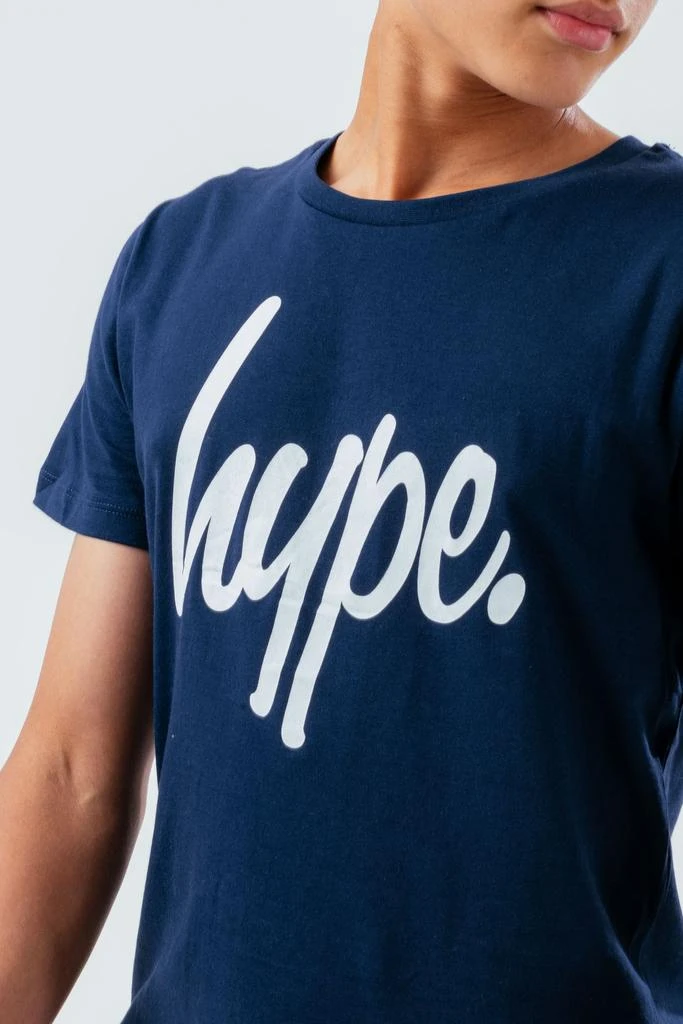 HYPE UNISEX KIDS NAVY SCRIPT T-SHIRT 商品