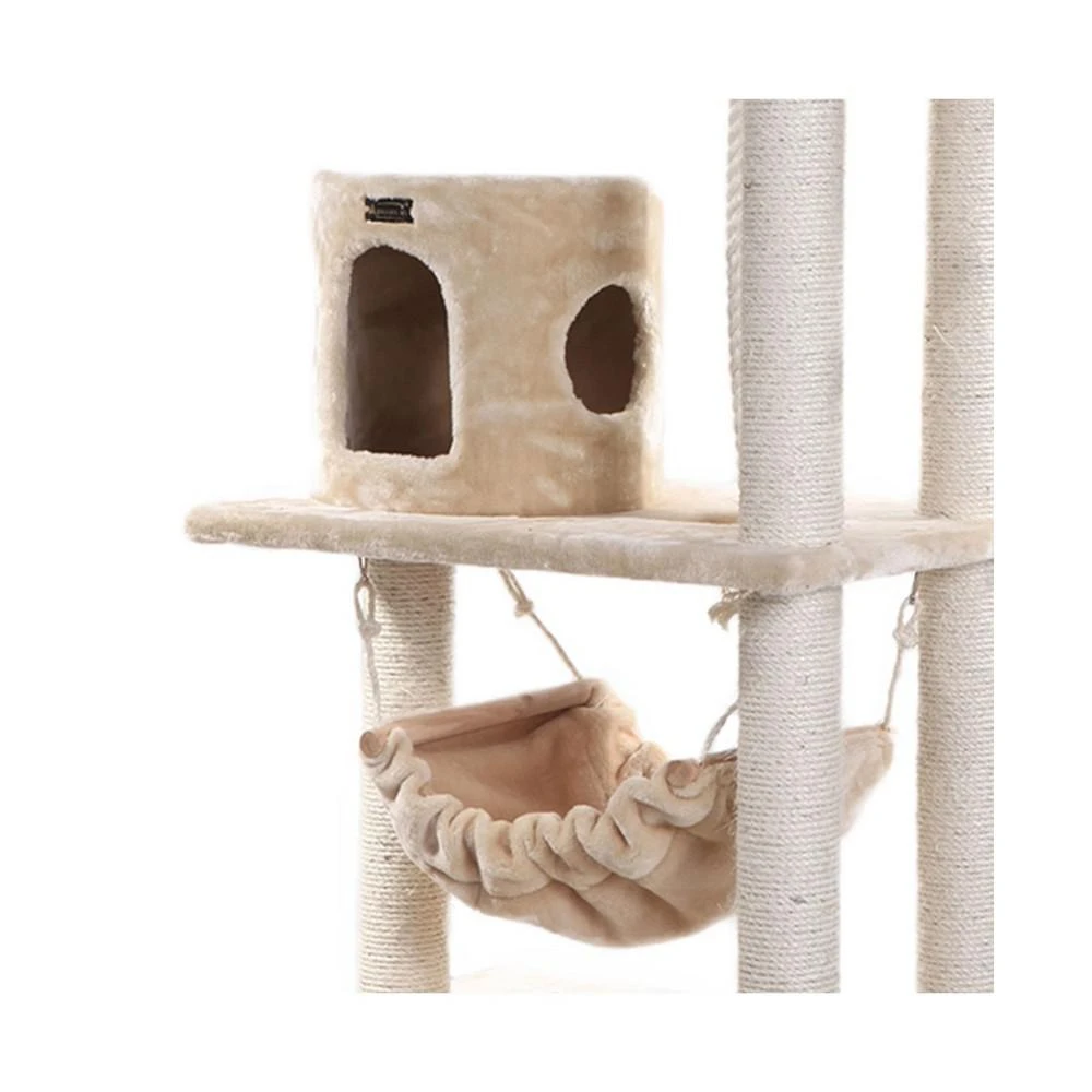 商品Macy's|62" Real Wood Cat Tree & Hammock With Scratch Posts,价格¥2015,第3张图片详细描述