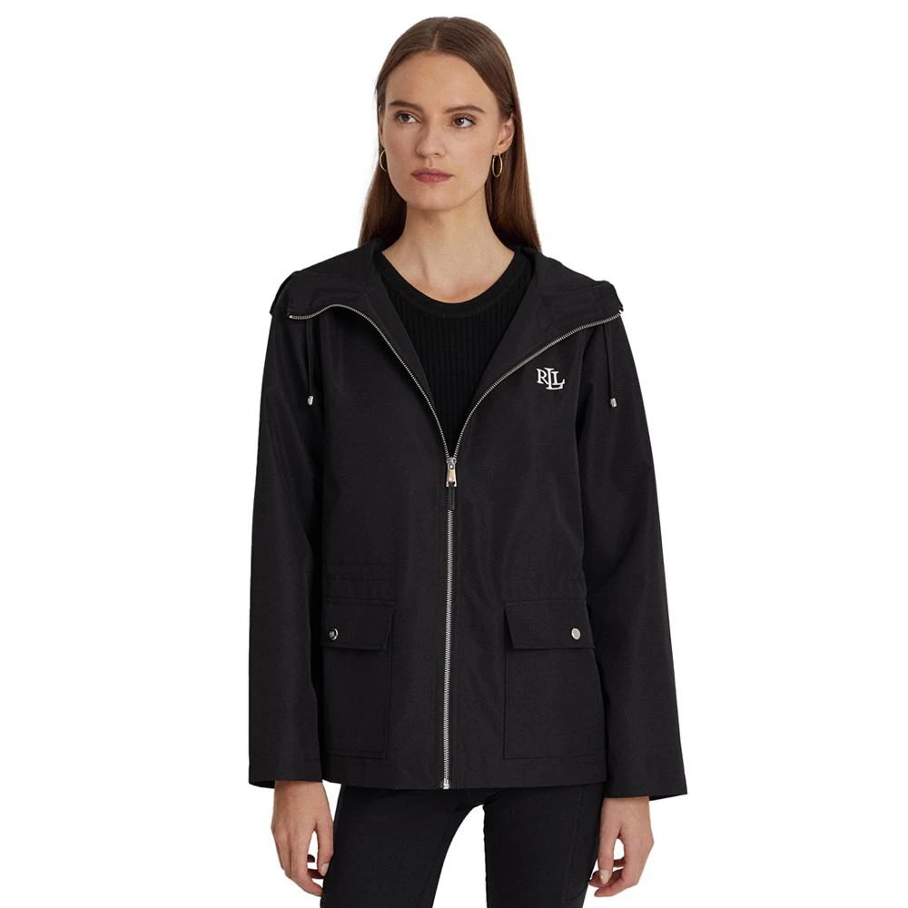商品Ralph Lauren|女式 可折叠全拉链连帽夹克风衣,价格¥1346,第4张图片详细描述