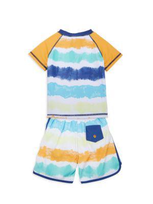 商品Andy & Evan|Little Boy's 2-Piece Tie-Dyed Rashguard & Shorts Set,价格¥108-¥144,第4张图片详细描述