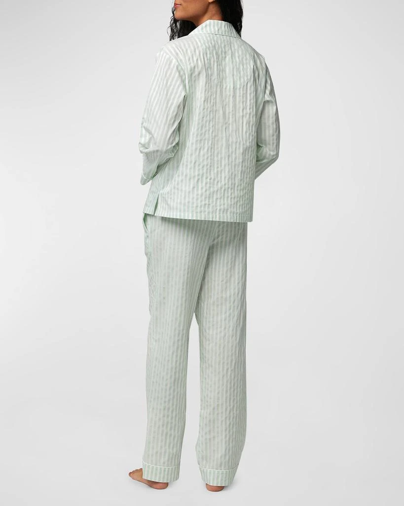 商品BedHead Pajamas|Striped Puckered Organic Cotton Pajama Set,价格¥938,第3张图片详细描述