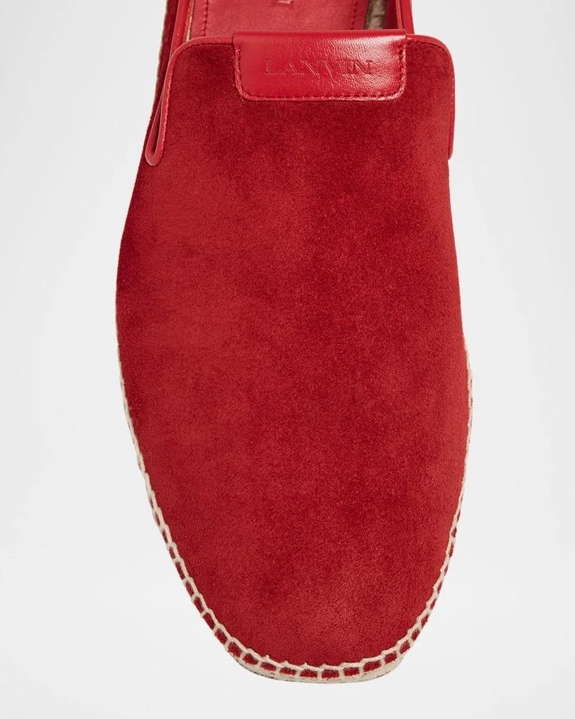 商品Lanvin|Men's Suede Espadrille Slides,价格¥4999,第5张图片详细描述
