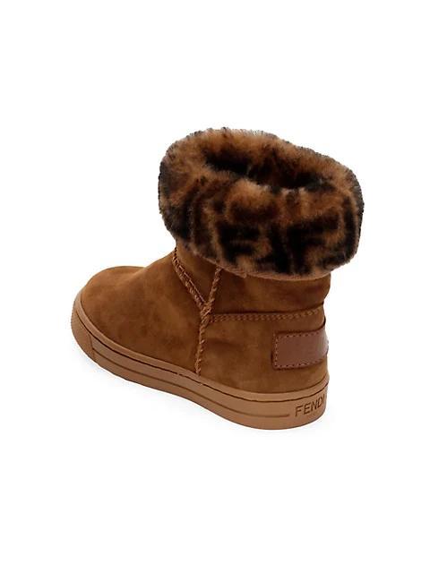 商品Fendi|Baby's & Little Kids Logo Shearling Boots,价格¥7860,第4张图片详细描述